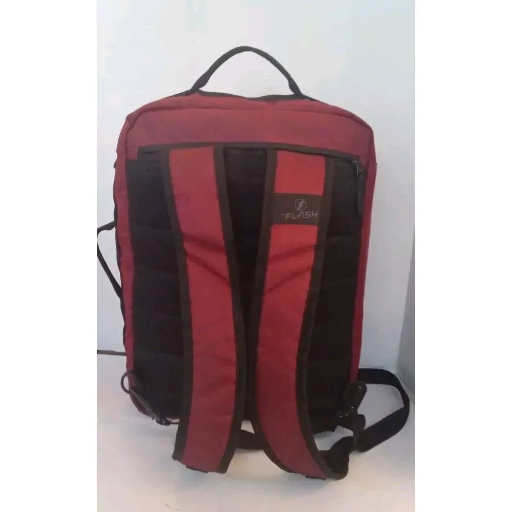 STAR Laboratories‎ Backpack Laptop Travel Bag Maroon Lightning Bolt